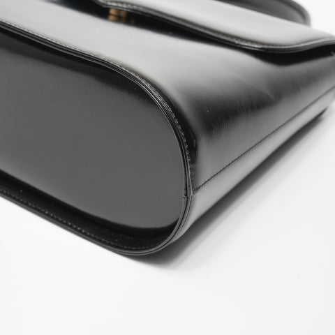 YVES SAINT LAURENT Leather 2way Handbag black WS23396