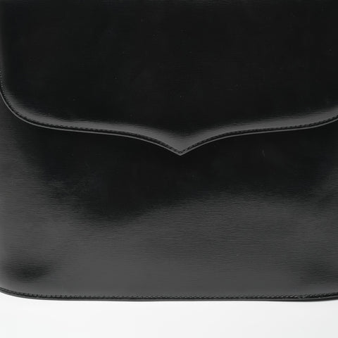 YVES SAINT LAURENT Leather 2way Handbag black WS23396