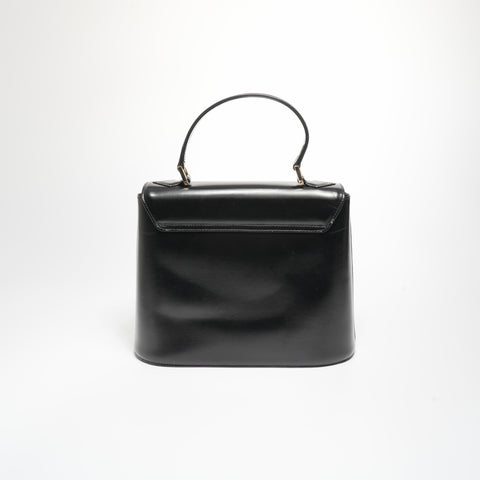 YVES SAINT LAURENT Leather 2way Handbag black WS23396