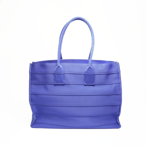 Salvatore Ferragamo Logo Nylon Canvas Shopping Tote Tote Bag blue WS23398