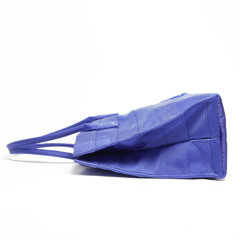 Salvatore Ferragamo Logo Nylon Canvas Shopping Tote Tote Bag blue WS23398