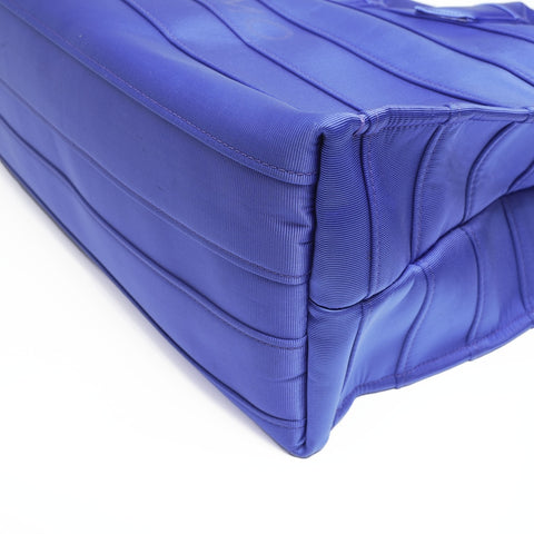 Salvatore Ferragamo Logo Nylon Canvas Shopping Tote Tote Bag blue WS23398