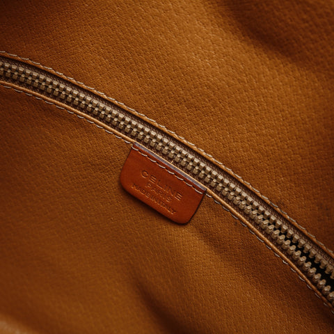 CELINE PVC Macadam Shoulder Bag Brown WS23399