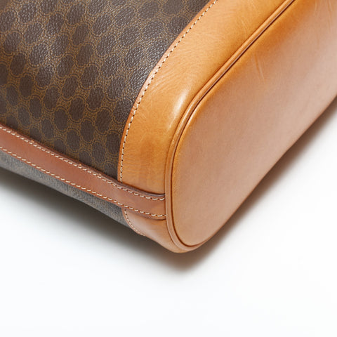 CELINE PVC Macadam Shoulder Bag Brown WS23399