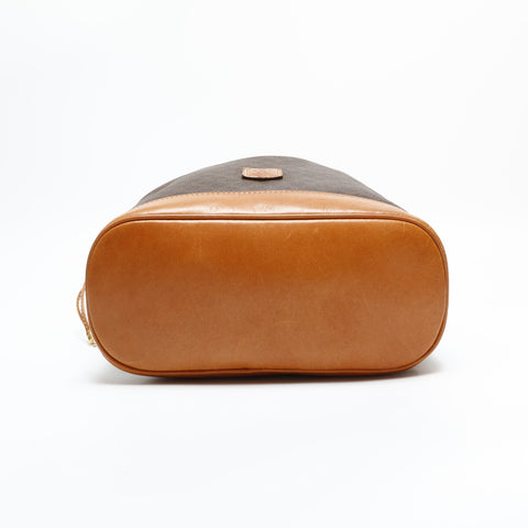 CELINE PVC Macadam Shoulder Bag Brown WS23399