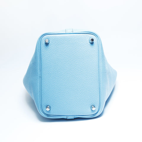 HERMES Picotin PM D stamp, made in 2019 Handbag blue WS23400