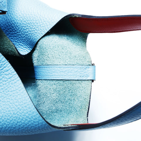 HERMES Picotin PM D stamp, made in 2019 Handbag blue WS23400