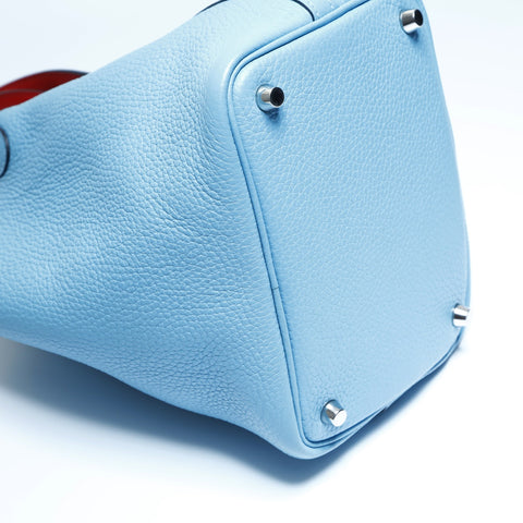 HERMES Picotin PM D stamp, made in 2019 Handbag blue WS23400