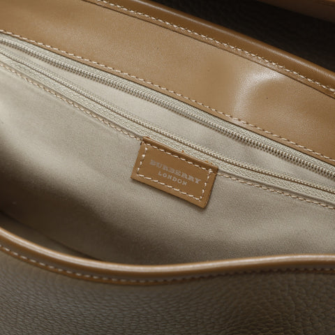 BURBERRY leather Shoulder Bag beige WS23402