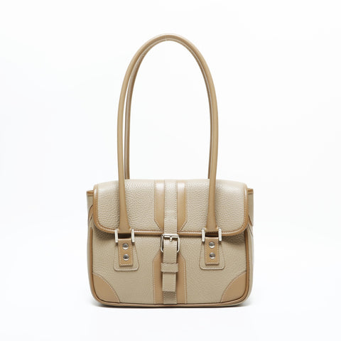 BURBERRY leather Shoulder Bag beige WS23402