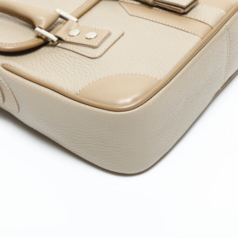 BURBERRY leather Shoulder Bag beige WS23402