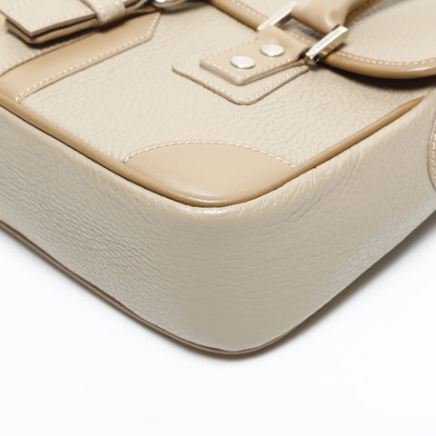 BURBERRY leather Shoulder Bag beige WS23402