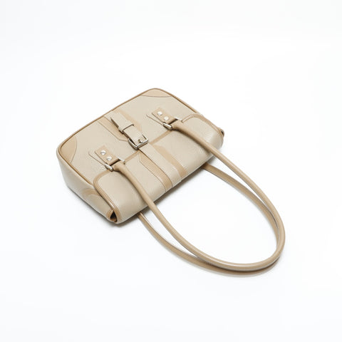 BURBERRY leather Shoulder Bag beige WS23402