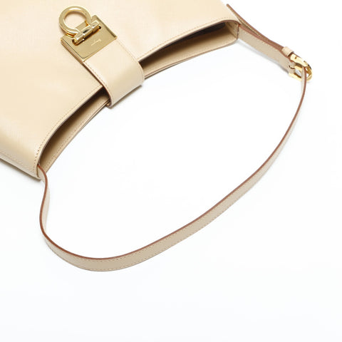 Salvatore Ferragamo leather Shoulder Bag beige WS23404