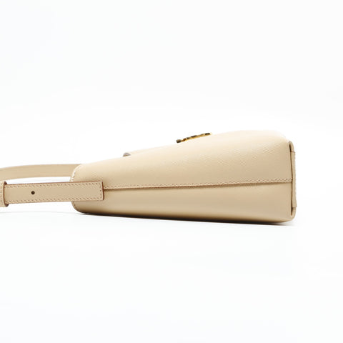 Salvatore Ferragamo leather Shoulder Bag beige WS23404