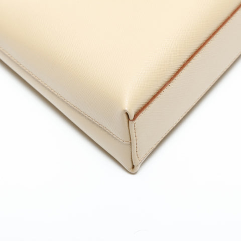 Salvatore Ferragamo leather Shoulder Bag beige WS23404