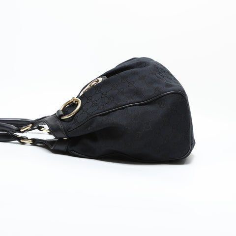 GUCCI GG canvas Shoulder Bag black WS23405