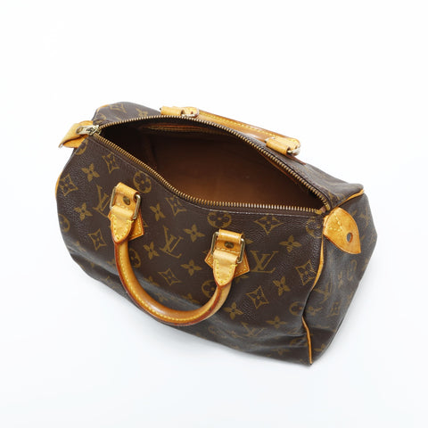 LOUIS VUITTON 1997 Monogram Speedy 25 Handbag Brown WS23408
