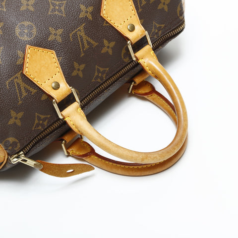 LOUIS VUITTON 1997 Monogram Speedy 25 Handbag Brown WS23408