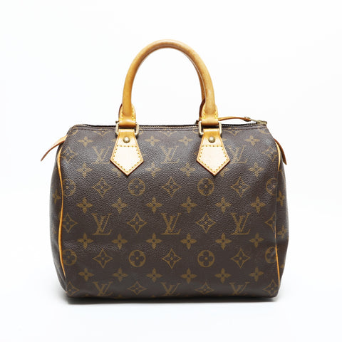 LOUIS VUITTON 1997 Monogram Speedy 25 Handbag Brown WS23408