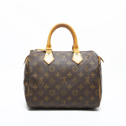 LOUIS VUITTON 1997 Monogram Speedy 25 Handbag Brown WS23408