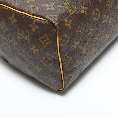 LOUIS VUITTON 1997 Monogram Speedy 25 Handbag Brown WS23408