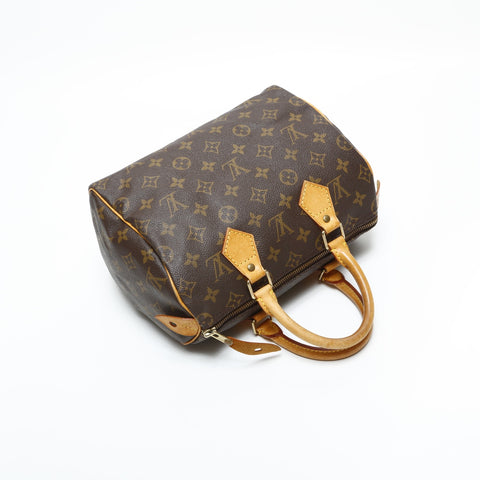 LOUIS VUITTON 1997 Monogram Speedy 25 Handbag Brown WS23408
