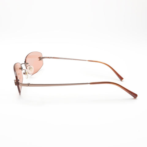 CHANEL Rimless sunglasses Orange WS23412