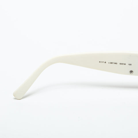 CHANEL Rhinestone COCO Mark sunglasses White black WS23413