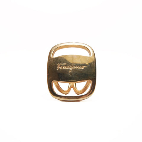 Salvatore Ferragamo Gancini scarf ring Other accessories gold WS23424