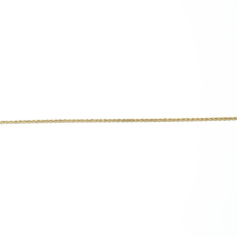 Christian Dior Logo ribbon Necklace gold WS23428
