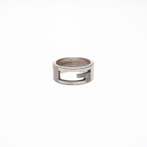 GUCCI Logo # 11 Ring Silver WS23429