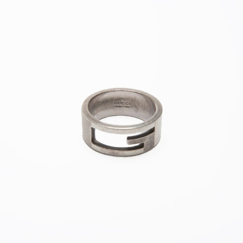 GUCCI Logo # 11 Ring Silver WS23429