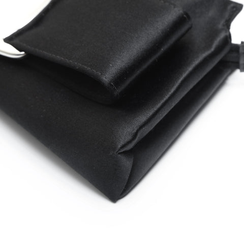 Salvatore Ferragamo Vara Satin Ribbon Shoulder Bag black WS23433