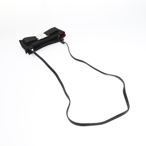 Salvatore Ferragamo Vara Satin Ribbon Shoulder Bag black WS23433