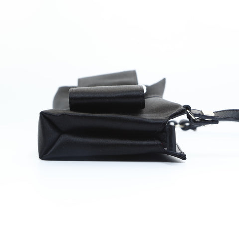 Salvatore Ferragamo Vara Satin Ribbon Shoulder Bag black WS23433