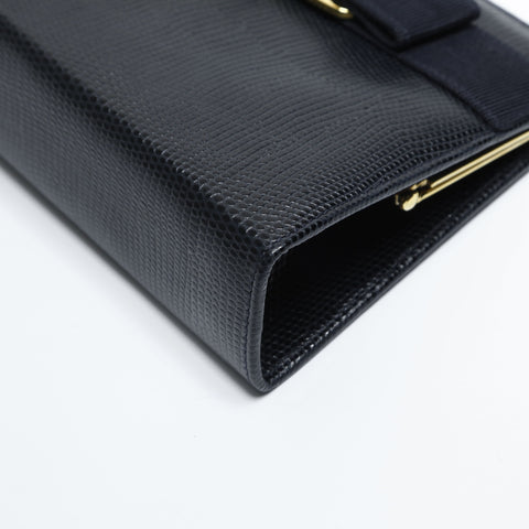 Salvatore Ferragamo Vara Mini Chain Shoulder Bag Navy WS23434