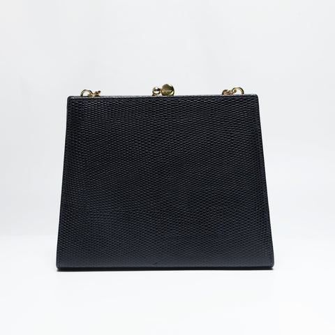 Salvatore Ferragamo Vara Mini Chain Shoulder Bag Navy WS23434