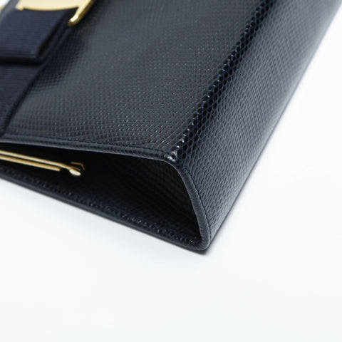 Salvatore Ferragamo Vara Mini Chain Shoulder Bag Navy WS23434