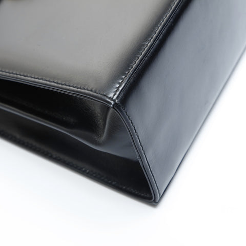 Salvatore Ferragamo Gancini Leather 2way Handbag black WS23437