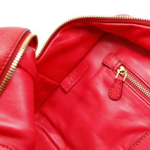 LOEWE Amazona 28 Leather Snail Charm Handbag Red WS23438