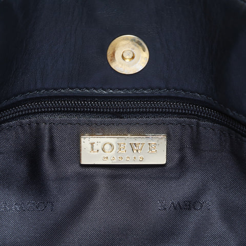 LOEWE fur Handbag black WS23440