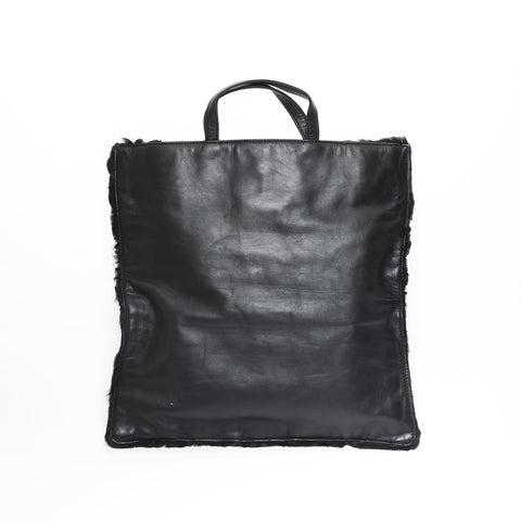 LOEWE fur Handbag black WS23440