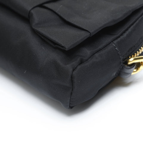 PRADA Includes nylon mini key charm Pouch black WS23443