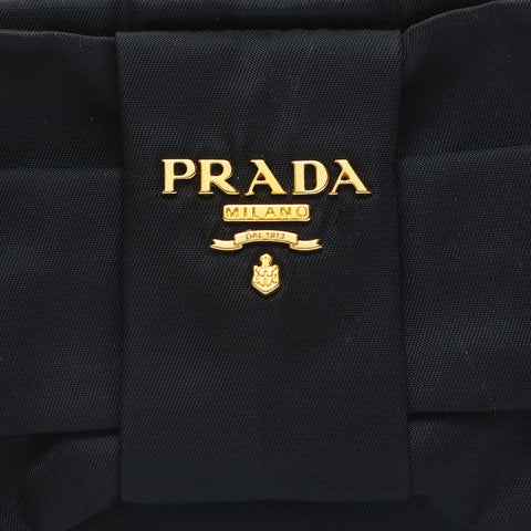 PRADA Includes nylon mini key charm Pouch black WS23443