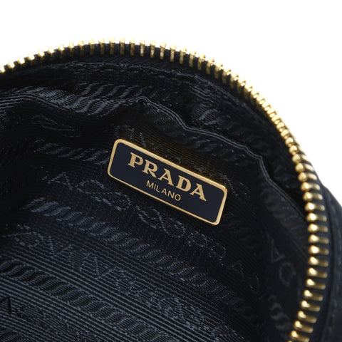 PRADA Includes nylon mini key charm Pouch black WS23443