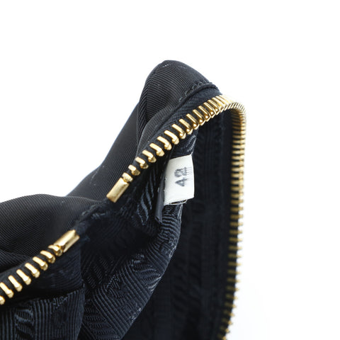 PRADA Includes nylon mini key charm Pouch black WS23443