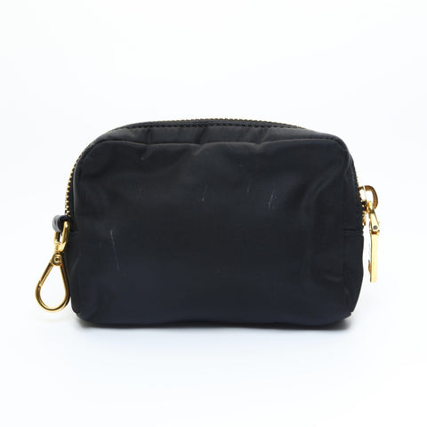 PRADA Includes nylon mini key charm Pouch black WS23443