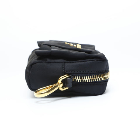 PRADA Includes nylon mini key charm Pouch black WS23443