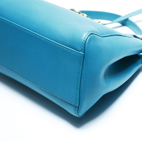 FENDI Mini Small Peekaboo Leather 2-way Handbag green WS23448